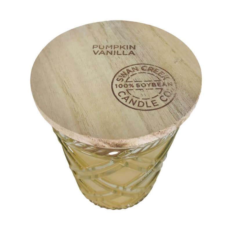 Bougie pot citrouille parfumée à la vanille