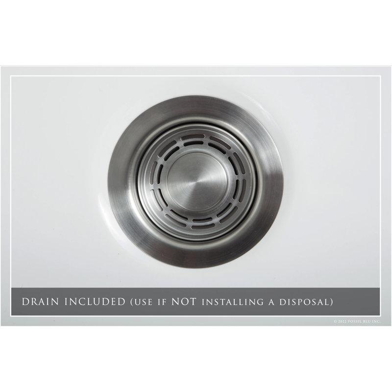 32.75" L x 19.88" W Double Basin Farmhouse Kitchen Sink with Accessories, Stainless Steel Accessories