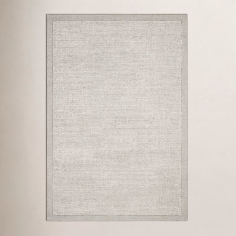 Henley Ivory / Silver Area Rug, Square 1'6"