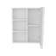 Pharmacie, 1 porte, 5 tablettes, 1 miroir, blanc
