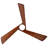 60 Inch Ceiling Fan With Light And Remote, 3 Walnut Solid Wood Blades, Quiet Dc Motor, 6-Speed 5000 Cfm, Dimmable 3-Color Led With Memory, Timer, And Reversible Function For Living Room, Bedroom