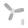44" Deshonte 3 - Blade DC Motor Ceiling Fan with Remote Control