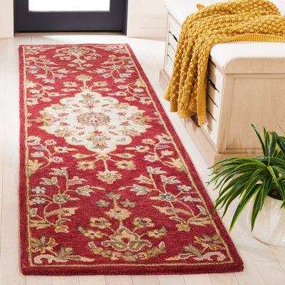 Tapis floral en coton touffeté à la main Jaxson
