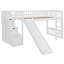 Lit mezzanine avec deux tiroirs et glissade-572443545