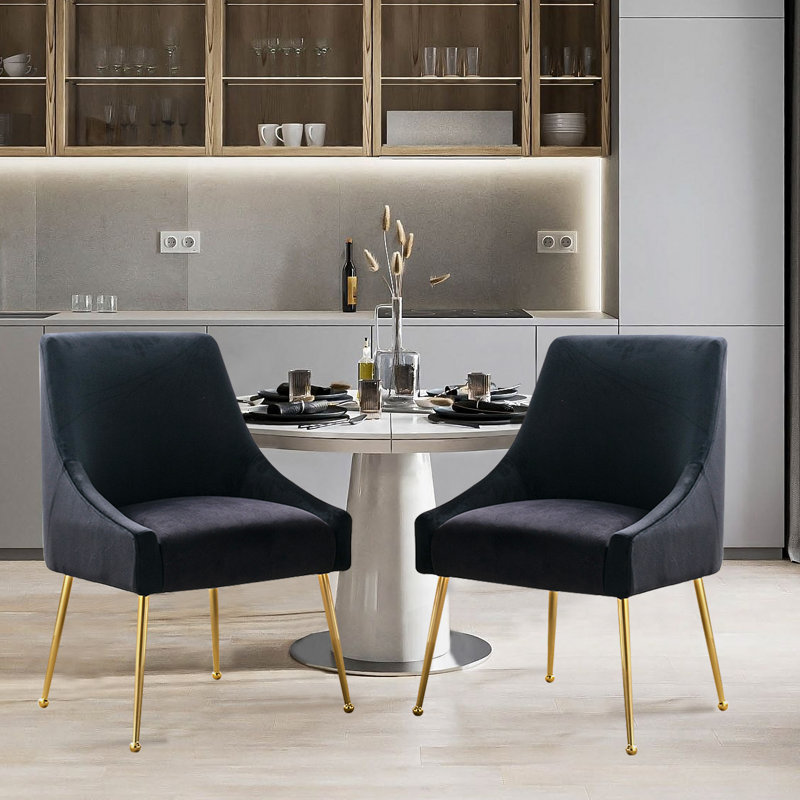 Chaise d'appoint Fiodor, Noir