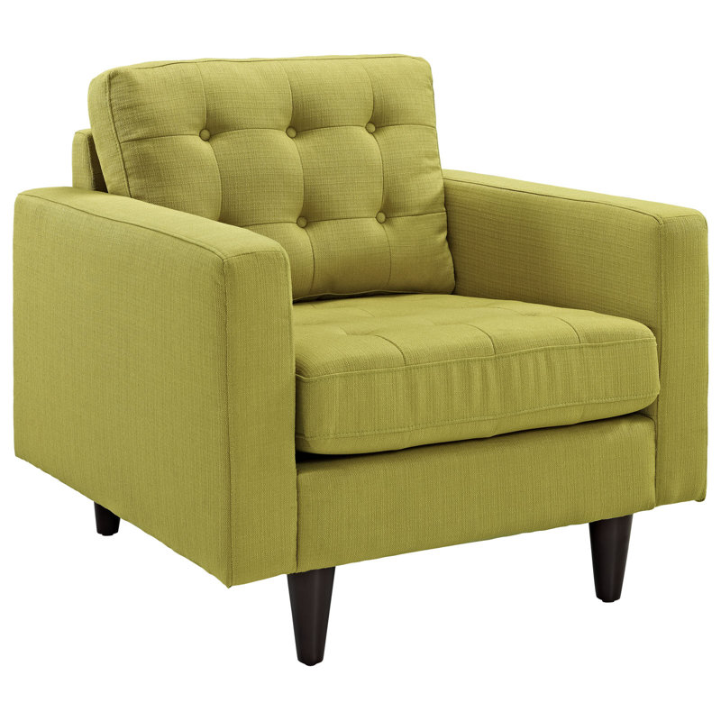 Fauteuil rembourré, Mélange de polyester herbe de blé