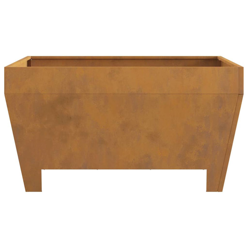 Deck Fire Pit, 43cm H x 80cm W x 80cm D, Brown