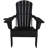 Folding Adirondack Chair Set Of 4, Cup Holder，Wooden Textured ，Heavy All-Weather HDPE Comfortable Set Poolside Backyard Lawn Black-124432820