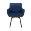 Velvet Swivel Armchair-1284429477