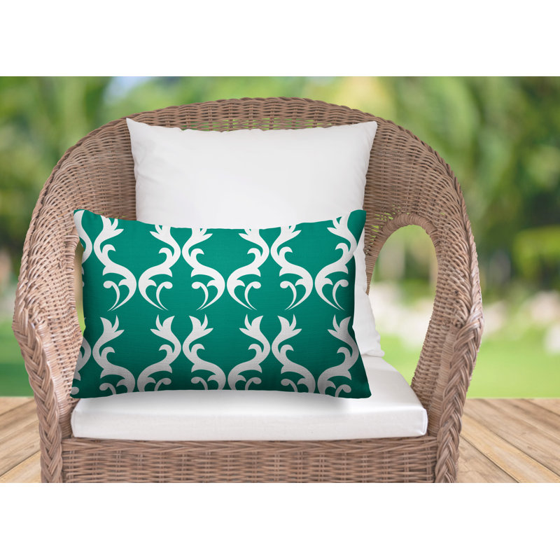 Housse et insert de coussin d'extérieur Galton, Bleu sarcelle