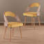 Chaise de salle à manger rembourrée avec structure en bois-459878686-468840567