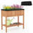 Gymax Wooden Raised Garden Bed w/ Legs Liner Storage Shelf Large Planter Box for Herb-265343719