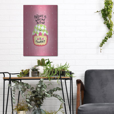  'Patience Jam' by Club Daydream Metal Wall Art, 12" x 16"