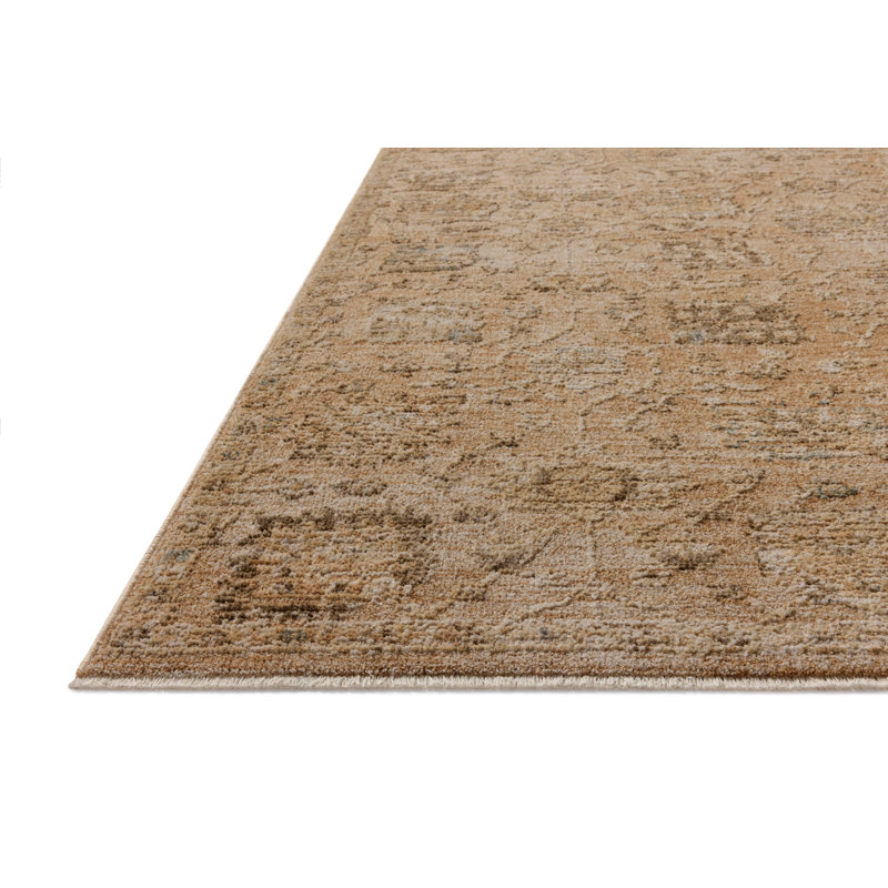 Tapis argile / multicolore Bungalow Rose, Carré 1 pi 6 po