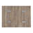 Weathered Oak and Chrome Side Table