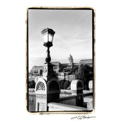 Steps To Fishermans Bastion by Laura DeNardo - Wrapped Canvas Print