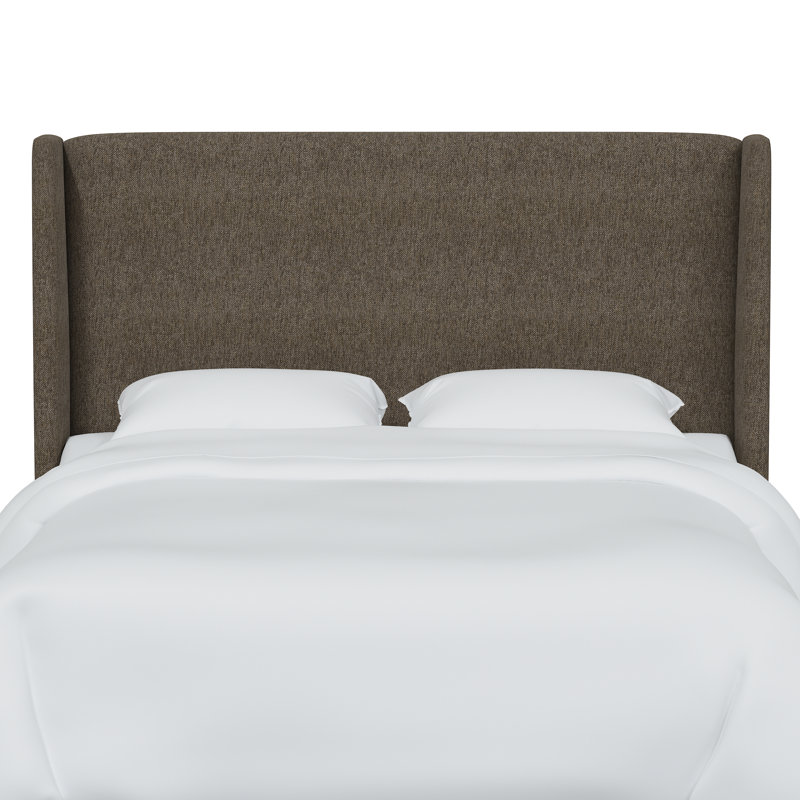 Bellfield Upholstered Headboard, Queen, Milsap Granite Sustain® Tweed