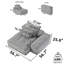 Canapé modulaire combiné avec coussins-2034681634