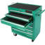 Chariot à outils verrouillable pour atelier 7 tiroirs 7 roulettes, capacité de glissement de roulement de 15 kg, composition en acier laminé à froid, thermolaqué, frein 4 po 2 avec roues verrouillables, acier-96375073