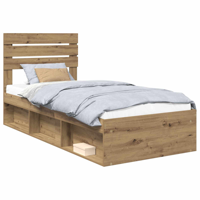 Solid Wood Bed, Sonoma, Single (3')