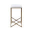 Backless Upholstered Counter Stool 26"H