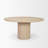 Sorrano 59" Botticino Marble Round W/ Fluted Base Dining Table
