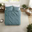 Ensemble de literie Farmhouse Teal, courtepointe simple en microfibre pour la maison