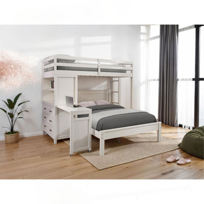 Mobilier de chambre à coucher à échelle ouverte avec 3 tiroirs de style contemporain