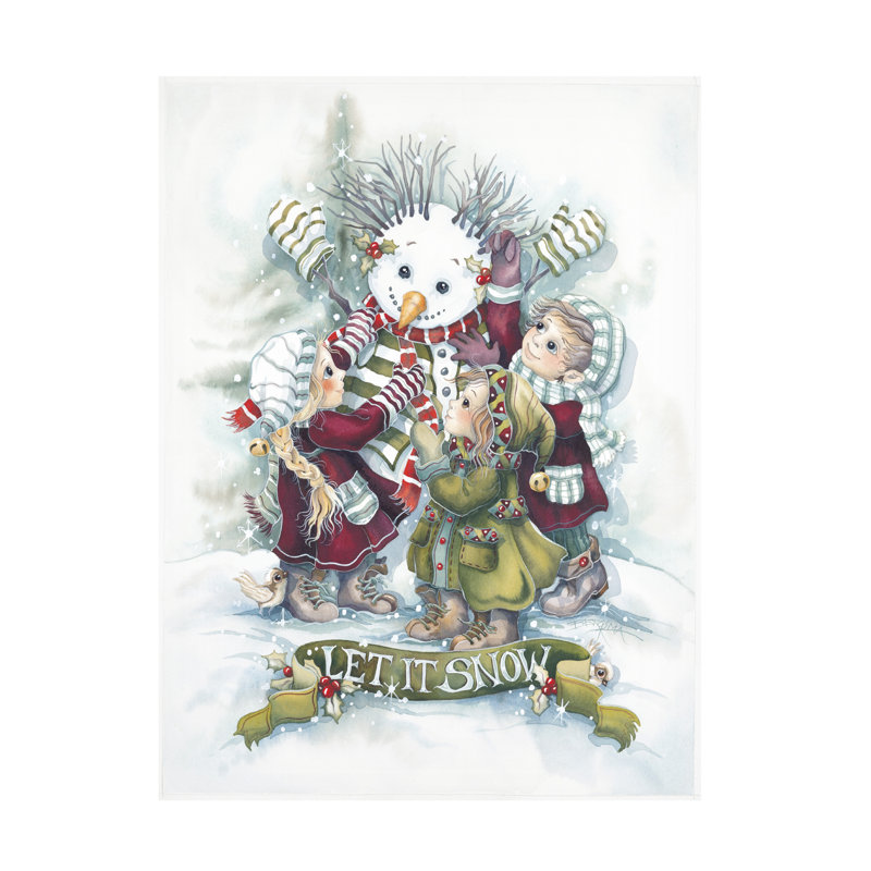 Art mural sur toile tendue - «Let It Snow» par Jody Bergsma pour décoration de salon, de chambre à coucher ou de bureau - 18 x 24