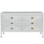 Julia 6 Drawer 57.5" W Solid Wood Double Dresser