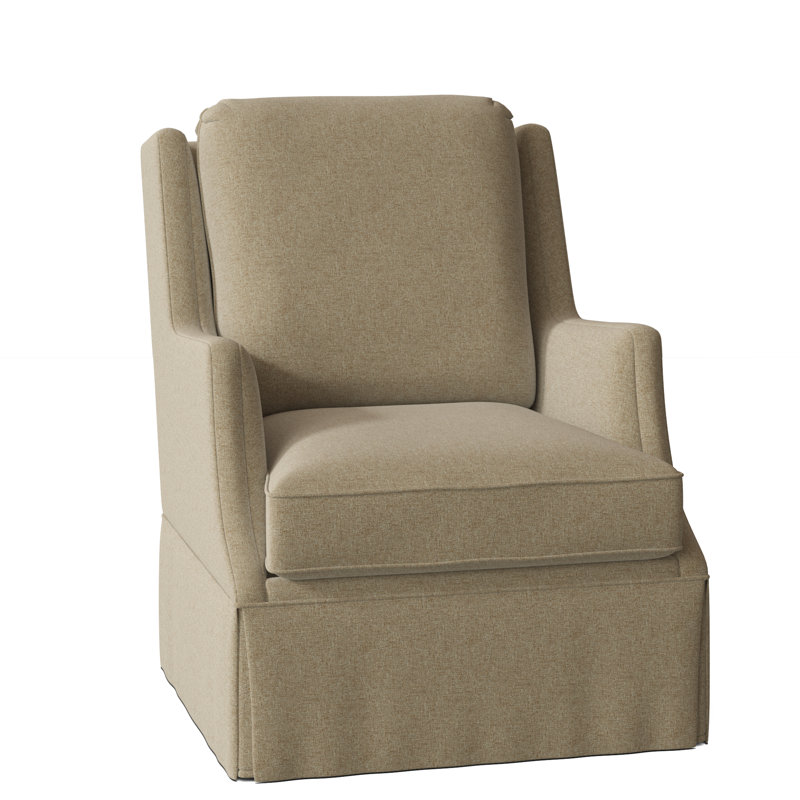 Fauteuil à oreilles pivotant l 31,5 po Savannah, Polyester orge 8789