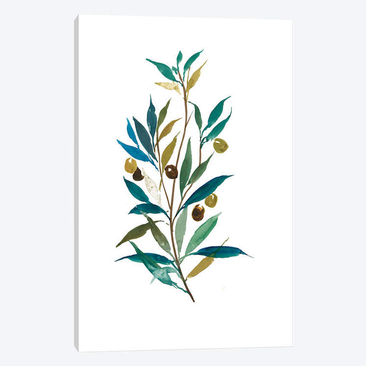 «Olive II», reproduction sur toile, H 12 po x l 8 po x P 0,75 po, Pas de tapis, Toile tendue