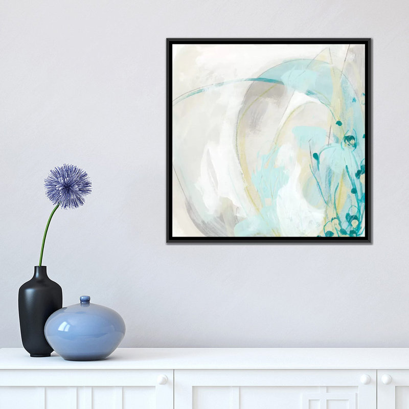 «Sea Story II», reproduction sur toile, H 18 po x l 18 po x P 1,5 po, Toile encadrée noire, Pas de tapis