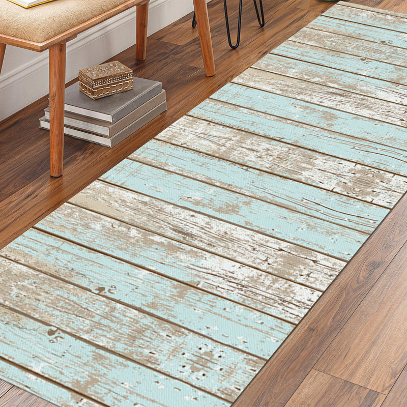 Tapis de sol en vinyle Davanti - Collection Wood, Tapis de couloir 2 pi x 5 pi
