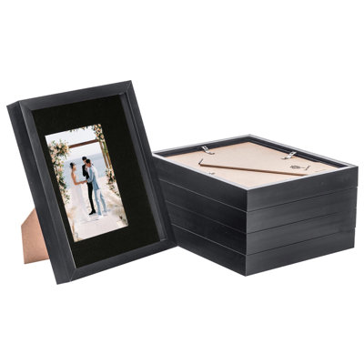 Nicola Spring - 3D Box Photo Frames - 8 x 10" with 4 x 6" Mount