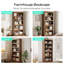 68.3"H X 31.2"W 5-Tier Standard Wood Storage Bookcase, Dark Brown-1860749060