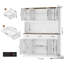 Garde-manger Frostia H 70,9 po avec station de charge, garde-manger de style campagnard l 55,1 po avec tablette à micro-ondes et tablettes réglables-1545646857