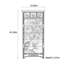 Armoire latérale américaine à huit compartiments