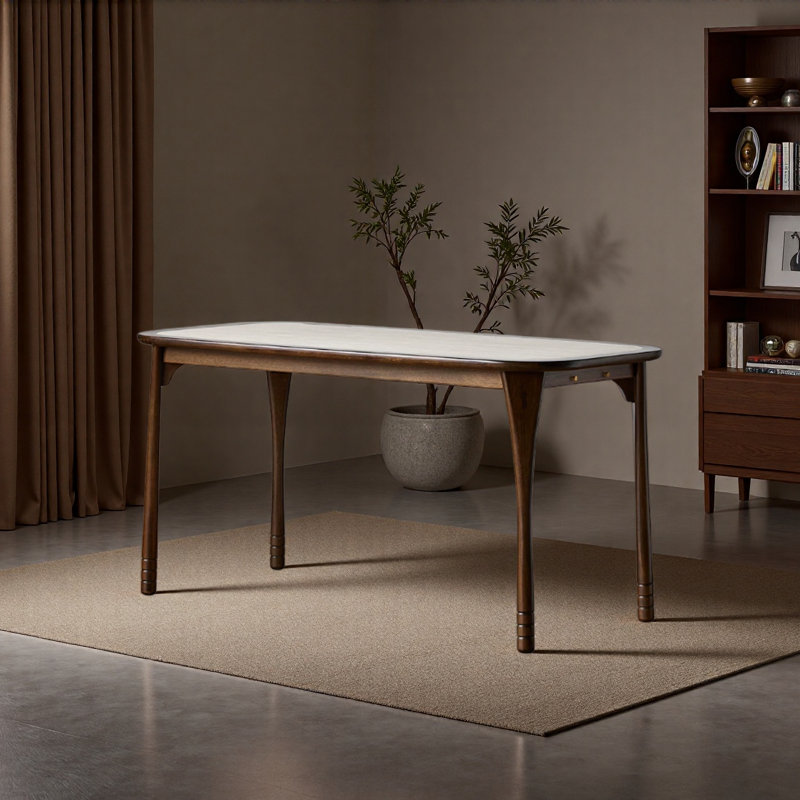 Bureau en bois massif New Rock, 29.52" H x 55.11" W x 31.49" D