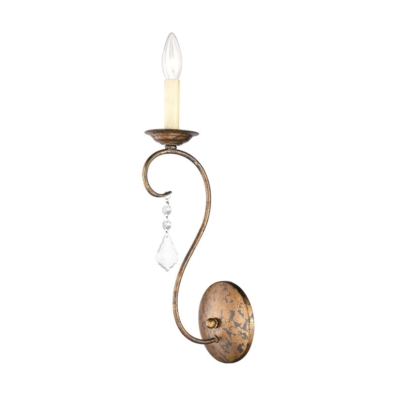 Fabio Candle Wall Light, Venetian Golden Bronze