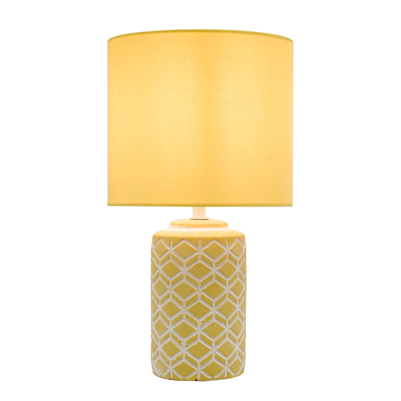 Ceramic Table Lamp Lamp, Yellow, Yellow