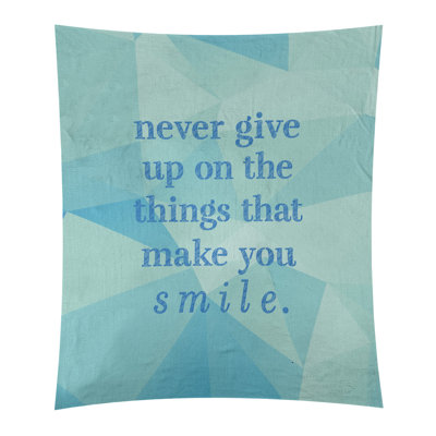 Tapisserie de perseverance en polyester et de citation en faux gemme