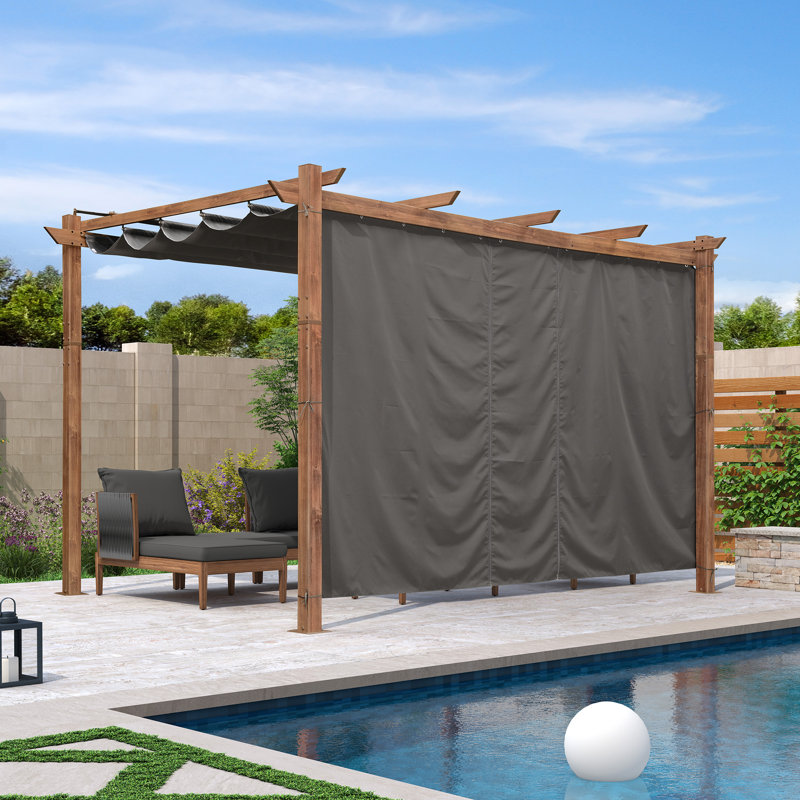 Écran de remplacement pour pergola rétractable mauve, gris, H 82 po x l 62 po