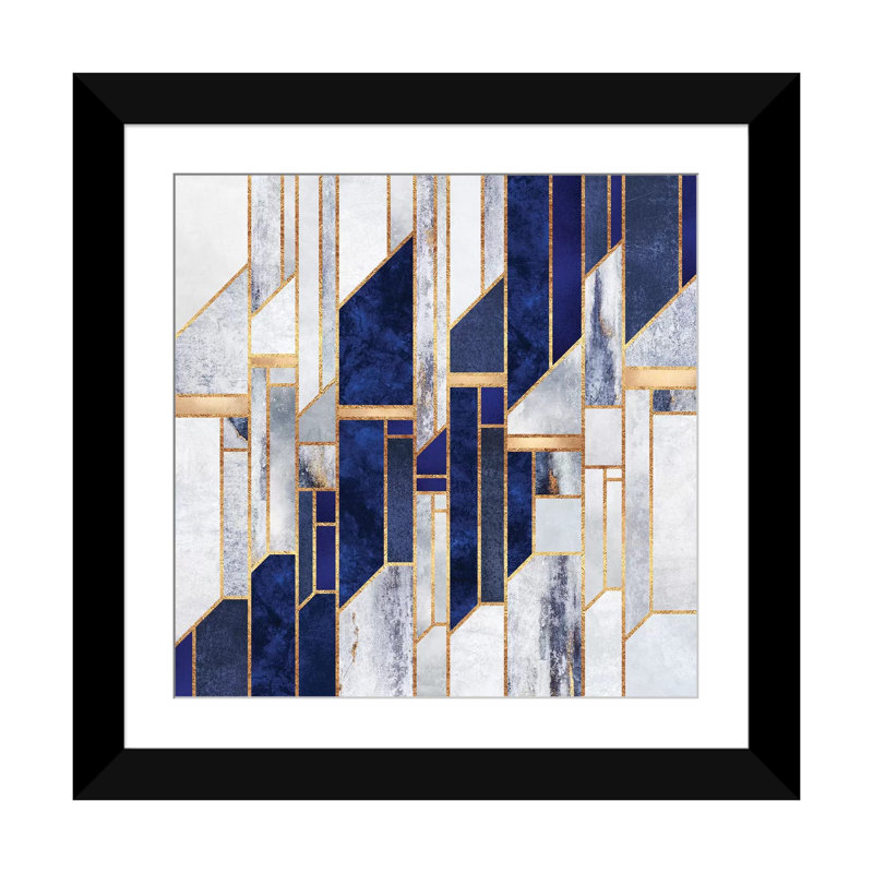 «Blue Winter Sky» par Elisabeth Fredriksson, impression sur toile tendue, H 24 po x l 24 po x P 1 po, Blanc