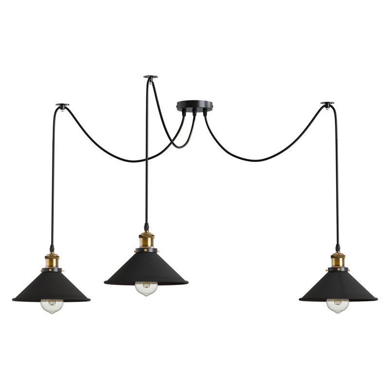 Romo 3 - Light Cluster Pendant, Black