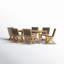 Alanson 78.74'' Rectangular 7 - Person Outdoor Dining Set-864924897