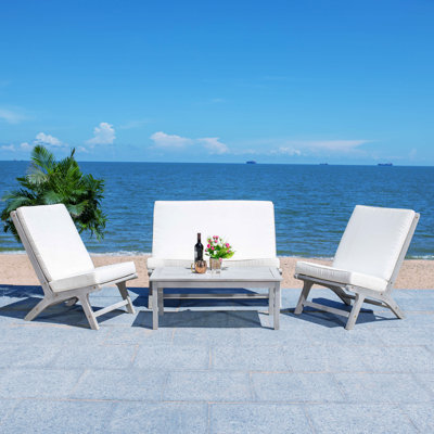Eubank 4 Piece Sofa Seating Group with Cushions