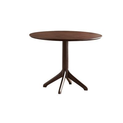 Brown Round Solid Wood Dining table