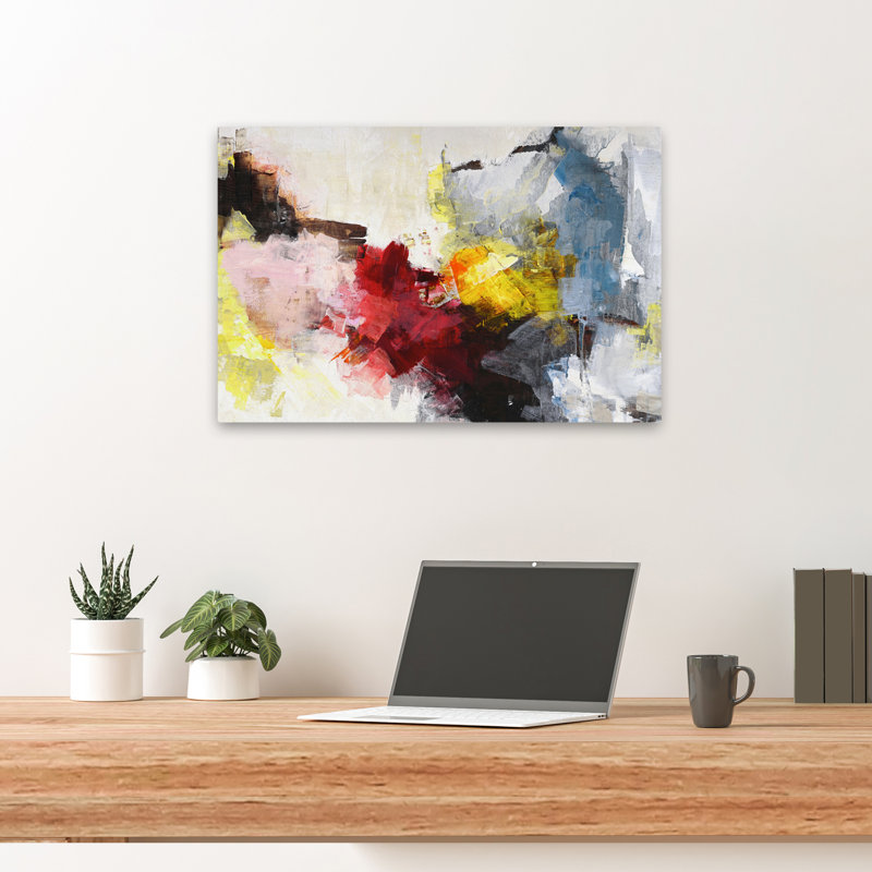 Nature morte - Art contemporain gris et abstrait, H 24 po x l 16 po