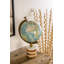 Globe terrestre bleu en céramique et métal 16 po x 8 po x 8 po Sanborn